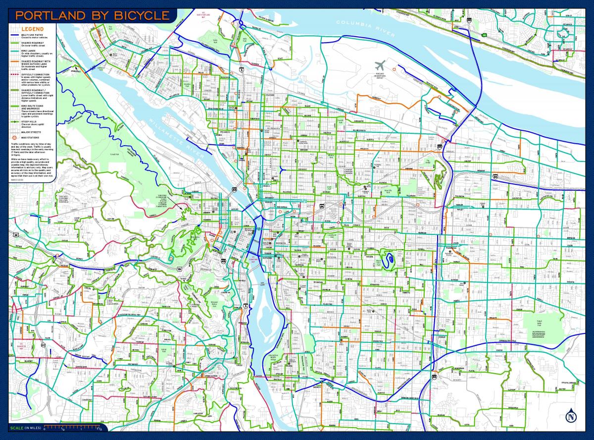 harta e Portland biçikletë