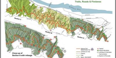 Pylli i Parkut Portland trail hartë