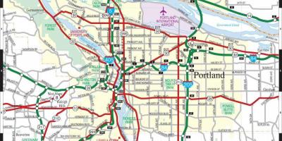 Harta e Portland metro area